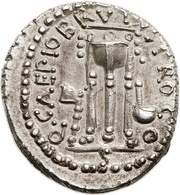 Denarius - Brutus L•SESTI•PRO Q / Q•CAEPIO•BRVTVS•PRO•COS, Rome, 43 BC - 42 BC reverse image