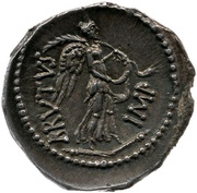 Denarius - Brutus CASCA LONGVS / BRVTVS IMP, Rome, 43 BC - 42 BC reverse image