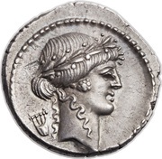 Denarius Clodia: Publius Clodius; P•CLODIVS M•F obverse image
