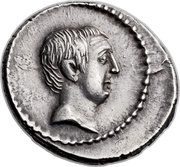 Denarius Livineia: Lucius Livineius Regulus; L•REGVLVS obverse image