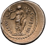 Denarius - Marcus Antonius C·VIBIVS VARVS, Rome, 42 BC reverse image