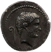 Denarius - Mark Antony M•ANTONIVS•III•VIR•R•P•C obverse image