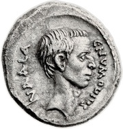 Denarius Numonia: Gaius Numonius Vaala; C•NVMONIVS VAALA / VAALA obverse image