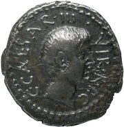 Denarius - Octavian C•CAESAR•III•VIR•R•P•C / BALBVS PRO•PR obverse image
