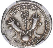 Denarius - Mark Antony M·ANT·IMP III·VIR·R·P·C, Rome, 40 BC reverse image