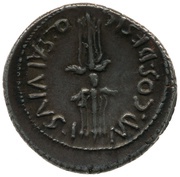 Denarius - Q. Salvidienus Rufus C•CAESAR•III•VIR•R•P•C, Rome, 40 BC reverse image
