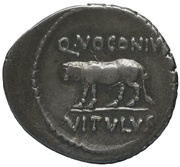 Denarius - Julius Caesar Q•VOCONIVS VITVLVS, Rome, 40 BC reverse image