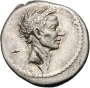 Denarius - Julius Caesar Q•VOCONIVS VITVLVS•Q DESIGN S C obverse image