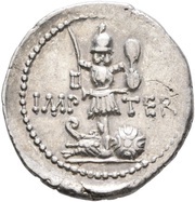 Denarius - Mark Antony ANT•AVGV•III•VIR•R•P•C / IMP TER, Rome, 37 BC reverse image