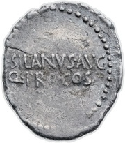 Denarius - Mark Antony ANTON•AVG•IMP•III•COS•DES•III•III•V•R•P•C / M•SILANVS•AVG Q•PRO•COS, Rome, 33 BC reverse image