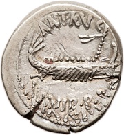 Denarius - Mark Antony ANT•AVG III•V•R•P•C / LEG VI obverse image