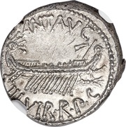 Denarius - Mark Antony LEG II obverse image