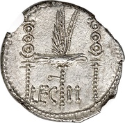 Denarius - Mark Antony LEG II, Rome, 32 BC - 31 BC reverse image