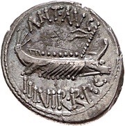 Denarius - Mark Antony LEG IIII obverse image