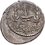 Denarius - Mark Antony LEG IIII, Rome, 32 BC - 31 BC reverse image