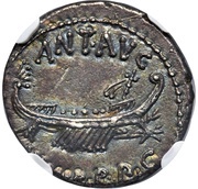 Denarius - Mark Antony LEG VI obverse image