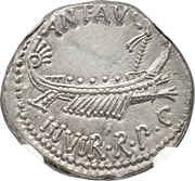 Denarius - Mark Antony LEG VIII obverse image