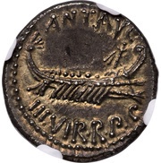 Denarius - Mark Antony LEG VIIII obverse image