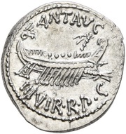 Denarius - Mark Antony LEG X obverse image