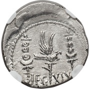 Denarius - Mark Antony LEG XIX, Rome, 32 BC - 31 BC reverse image