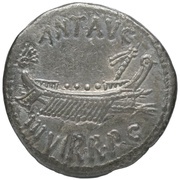 Denarius - Mark Antony LEG XX obverse image