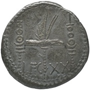 Denarius - Mark Antony LEG XX, Rome, 32 BC - 31 BC reverse image