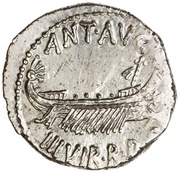 Denarius - Mark Antony LEG XXII obverse image