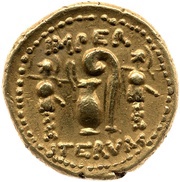 Aureus Cornelia: Lucius Cornelius Sulla; L•SVLLA / IMPER ITERVM reverse image