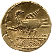 Aureus Cornelia: Gnaeus Cornelius Lentulus Marcellinus; CN·LENTVL reverse image