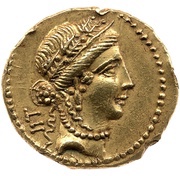 Aureus - Julius Caesar IIT / CAE SAR obverse image