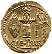 Aureus - Julius Caesar IIT / CAE SAR reverse image