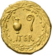 Aureus - Julius Caesar CAESAR DICT / ITER, Rome, 47 BC reverse image