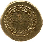 Aureus - Julius Caesar CAES·DIC QVAR / COS·QVINC, Rome, 44 BC reverse image
