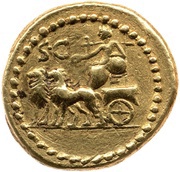 Aureus Norbana: Gaius Norbanus Flaccus; Lucius Cestius; C·NORBANVS L·CESTIVS PR / S·C, Rome, 43 BC reverse image