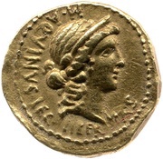Aureus - Cassius LIBERTAS M·AQVINVS·LEG / C·CASSI PR·COS obverse image