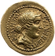 Aureus - Cassius LEIBERTAS C·CASSI·IMP / LENTVLVS SPINT obverse image