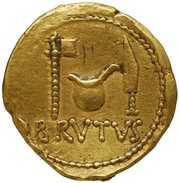 Aureus - Brutus BRVTVS / LENTVLVS SPINT obverse image