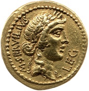 Aureus - Brutus M·SERVILIVS LEG / Q·CAEPIO· BRVTVS·IMP obverse image