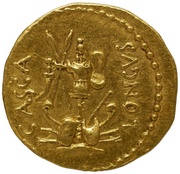 Aureus - Brutus BRVTVS IMP / CASCA LONGVS, Rome, 43 BC - 42 BC reverse image