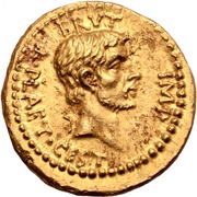 Aureus - Brutus RVT IMP L•PLAET•CEST / EID•MAR obverse image