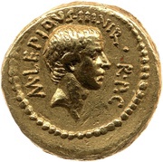 Aureus - Marcus Aemilius Lepidus M·LEPIDVS·III·VIR·R·P·C / L·REGVLVS IIII·VIR·A·P·F obverse image