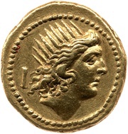 Aureus Clodia: Publius Clodius; P·CLODIVS M·F obverse image