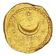 Aureus Clodia: Publius Clodius; P·CLODIVS M·F, Rome, 42 BC reverse image