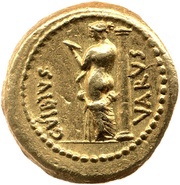 Aureus Vibia: Gaius Vibius Varus; C·VIBIVS VARVS reverse image