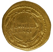 Aureus Mussidia: Lucius Mussidius Longus; L·MVSSIDI LONGI, Rome, 42 BC reverse image