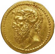 Aureus Cornificia: Quintus Cornuficius; Q·CORNVFICI·AVGVR·IMP obverse image