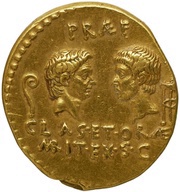 Aureus Pompeia: Sextus Pompeius; MAG·PIVS IMP·ITER / PRAEF CLAS·ET·ORAE MARIT·EX·S·C reverse image
