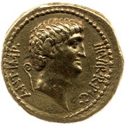 Aureus - Mark Antony ANT·IMP·III·VIR·R·P·C / CN·DOMIT·AHENOBARBVS·IMP obverse image