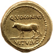 Aureus - Octavian DIVI IVLI·F / Q·VOCONIVS VITVLVS reverse image
