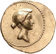 Aureus - Marcus Antonius M·ANTONIVS·IMP·III·VIR·R·P·C, Rome, 39 BC reverse image